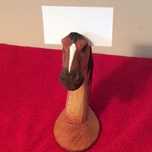 Horse Card Holder (Wooded) by Peepers.